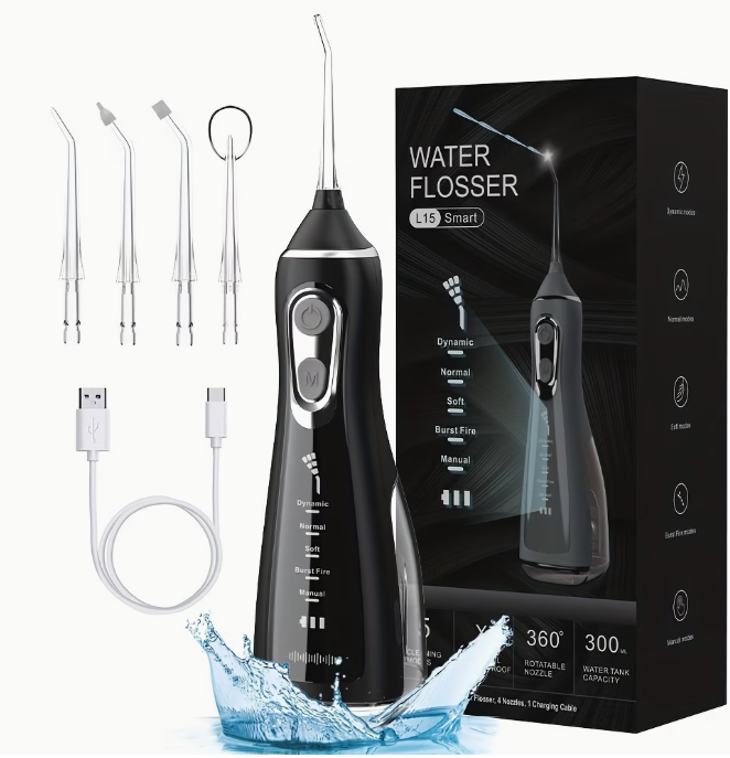 LIZ ZA® Rechargeable Portable Water Dental Flosser