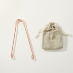Luxury tongue cleaner and linen bag