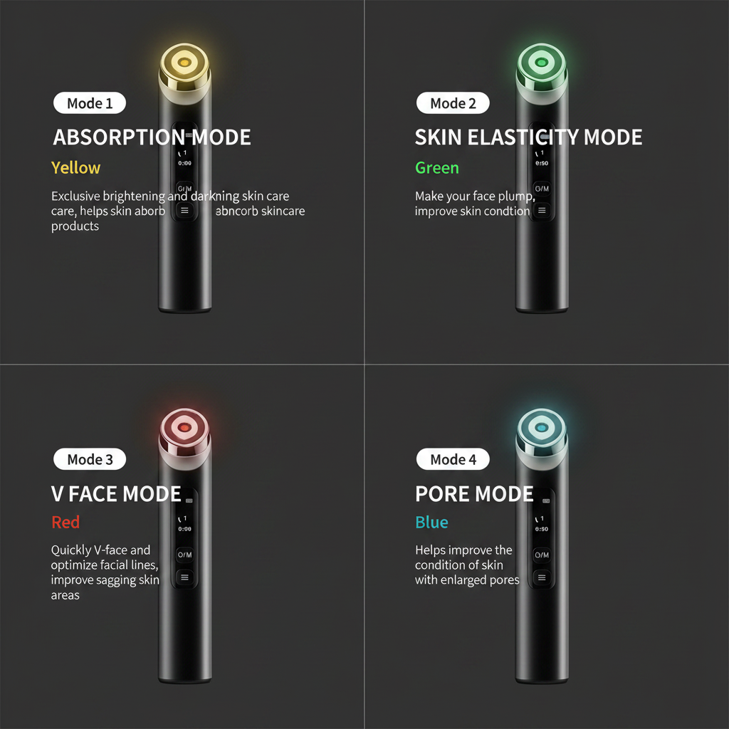 PVD 4-in-1 correct device 4 mode colours